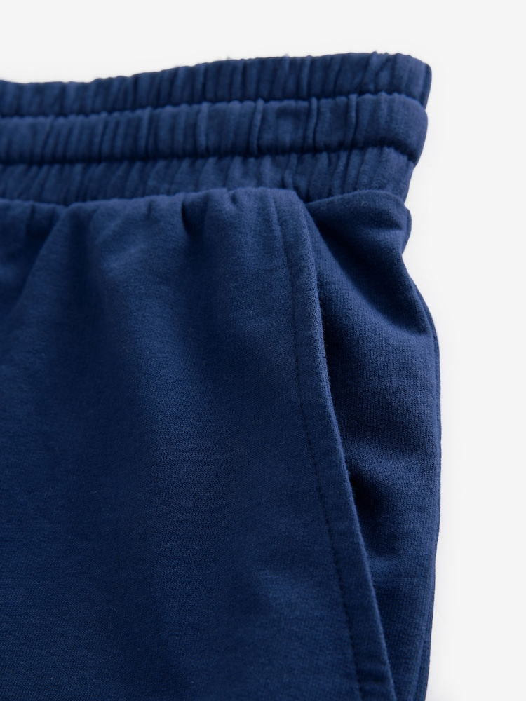 Navy Blue/Blue Lightweight 100% Cotton Shorts 3 Pack - Image 14 of 14