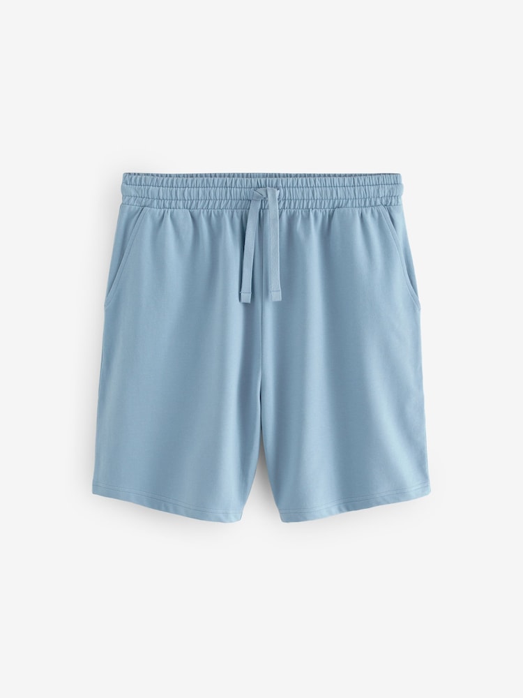 Navy Blue/Blue Lightweight 100% Cotton Shorts 3 Pack - Image 4 of 14