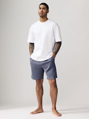 Navy Blue/Blue Lightweight 100% Cotton Shorts 3 Pack - Image 5 of 14