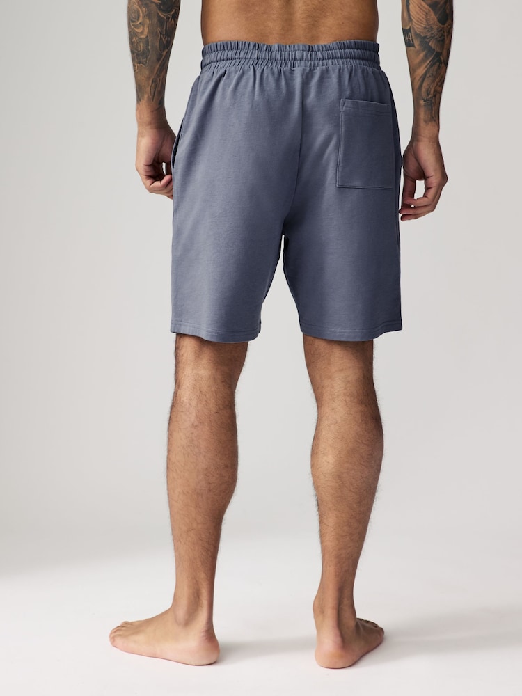 Navy Blue/Blue Lightweight 100% Cotton Shorts 3 Pack - Image 6 of 14