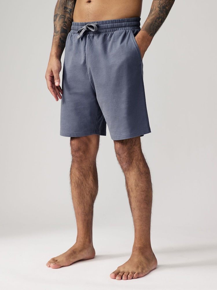 Navy Blue/Blue Lightweight 100% Cotton Shorts 3 Pack - Image 8 of 14