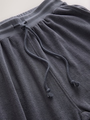 Dusky Blue Towelling Open Hem Joggers - Image 8 of 9