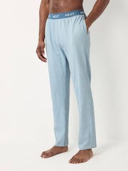 Navy Blue/Grey Jersey Stripe Pyjamas Bottoms 2 Pack - Image 6 of 12