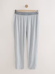 Navy Blue/Grey Jersey Stripe Pyjamas Bottoms 2 Pack - Image 8 of 12
