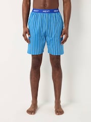 Blue/Green Jersey Stripe Pyjamas Shorts 2 Pack - Image 2 of 13