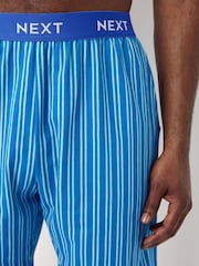 Blue/Green Jersey Stripe Pyjamas Shorts 2 Pack - Image 5 of 13