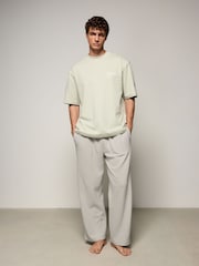 Sage Green EDIT Waffle Short Sleeve Pyjamas Set - Image 1 of 10
