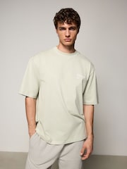 Sage Green EDIT Waffle Short Sleeve Pyjamas Set - Image 3 of 10