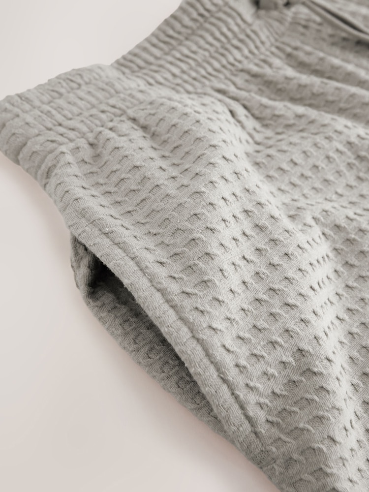 Sage Green EDIT Waffle Short Sleeve Pyjamas Set - Image 2 of 3