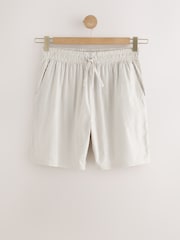 Neutral Stone Stripe - Woven Pyjamas Short Set - صورة 10 من 12
