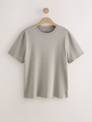 Neutral Stone Stripe - Woven Pyjamas Short Set - صورة 9 من 12