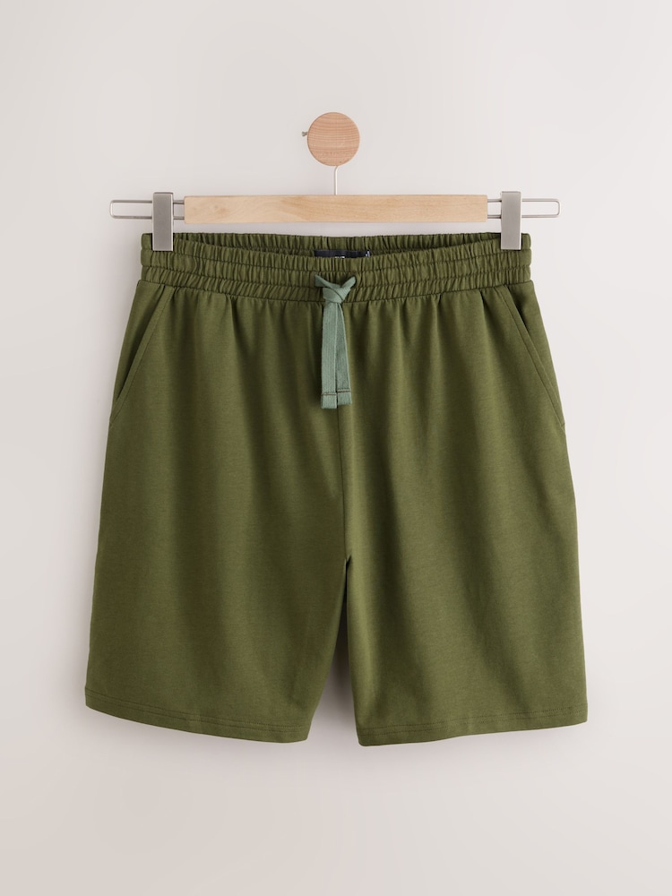Green/Blue/Rust Regular Fit Lightweight Shorts 5 Pack - Image 12 of 19