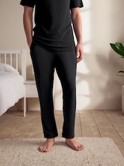 Noir - Cuffed Textured TENCEL™? Modal Pyjamas Set - Image 3 de 9