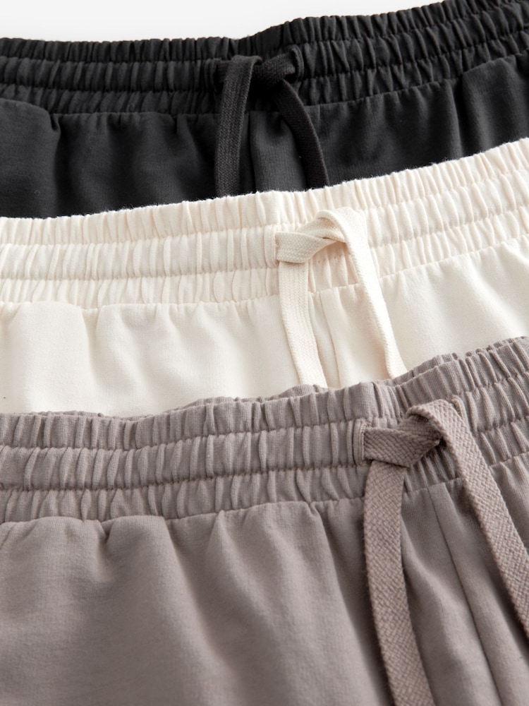 Blue/Pink/Neutral Lightweight 100% Cotton Shorts 3 Pack - Image 12 of 14