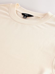 écru - Sweat-shirt léger Col rond % 100 - Image 2 de 3
