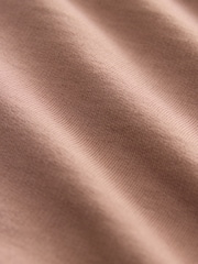Rust Brown 100% Cotton Lightweight Zip Up Hoodie - Image 8 of 8