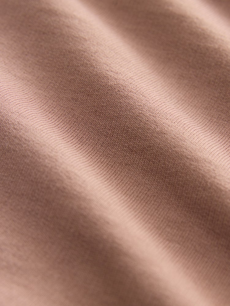Rust Brown 100% Cotton Lightweight Zip Up Hoodie - Image 8 of 8