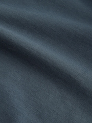 Petrol Blue Loopback Zip Up Hoodie - Image 7 of 8