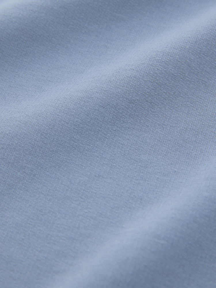 Light Blue 100% Cotton Lightweight Crew Neck Sweatshirt - Image 7 of 7