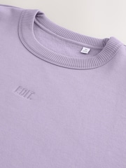 Lilac Purple EDIT Jersey Crew Neck Sweatshirt - Image 9 of 11