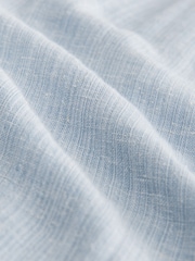 Blue Linen Cotton Blend Supersoft Pyjamas Bottoms - Image 9 of 9