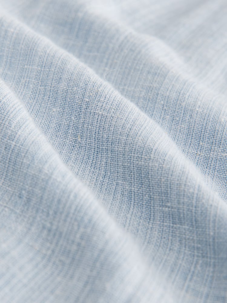 Blue Linen Cotton Blend Supersoft Pyjamas Bottoms - Image 9 of 9