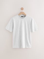 Grey/Navy Blue Jersey Supersoft Stripe Short Sleeve Pyjamas Set - Image 8 of 11