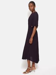 Jigsaw Purple Textured Asymmetric Dress - Image 3 of 6