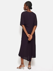 Jigsaw Purple Textured Asymmetric Dress - Image 5 of 6