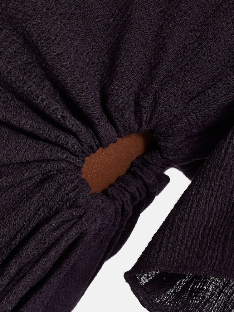 Jigsaw Purple Textured Asymmetric Dress - Image 6 of 6