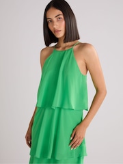 Ro&Zo Green Savannah Chiffon Tiered Maxi Dress - Image 5 of 6