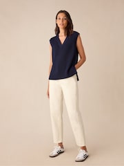 Ro&Zo Stripe Side Zip Knitted Vest - Image 2 of 4