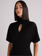 Ro&Zo Black Ponte Corset Waist Dress - Image 2 of 3