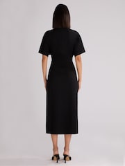 Ro&Zo Black Ponte Corset Waist Dress - Image 3 of 3