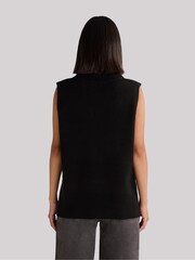 Ro&Zo Black Sleeveless High Neck Jumper - Image 2 of 3