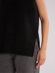 Ro&Zo Black Sleeveless High Neck Jumper - Image 3 of 3