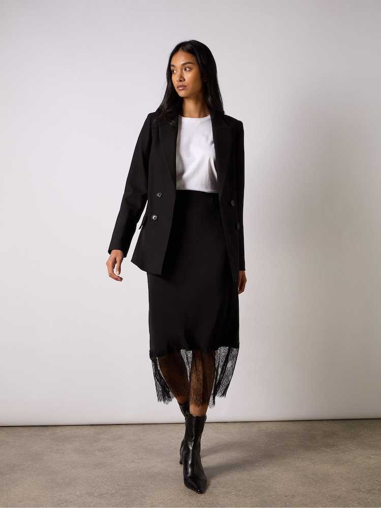Ro&Zo Black Double-Breasted Blazer - Image 2 of 3