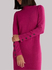 Ro&Zo Rib Knit High Neck Dress - Bild 7 von 8