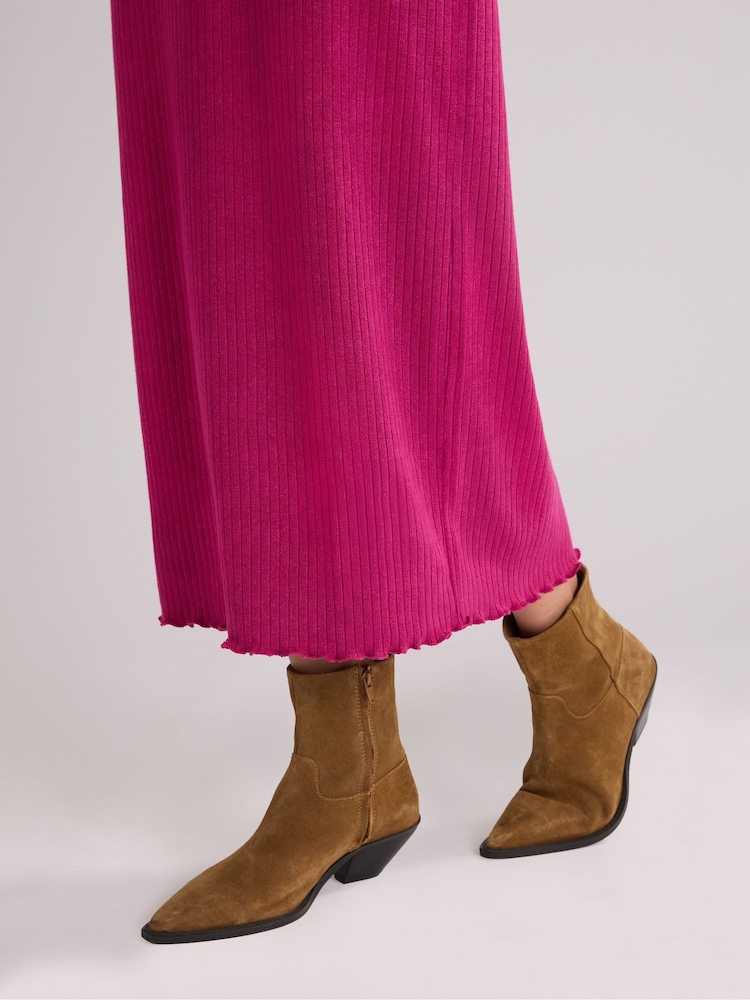 Ro&Zo Rib Knit High Neck Dress - Bild 8 von 8