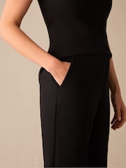 Ro&Zo Black Petite Ro&Zo Straight Leg Black Trousers - Image 4 of 5