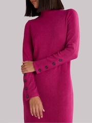 Ro&Zo Berry Petite Rib Knit High Neck Dress - Image 3 of 5