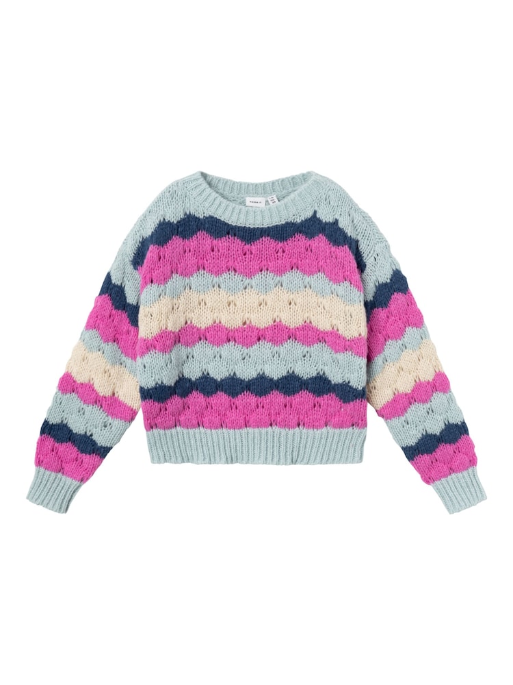 Name It Pink Long Sleeve Colour Jumper - Image 1 of 3 Name It Pink Long Sleeve Colour Jumper - Image 1 of 3