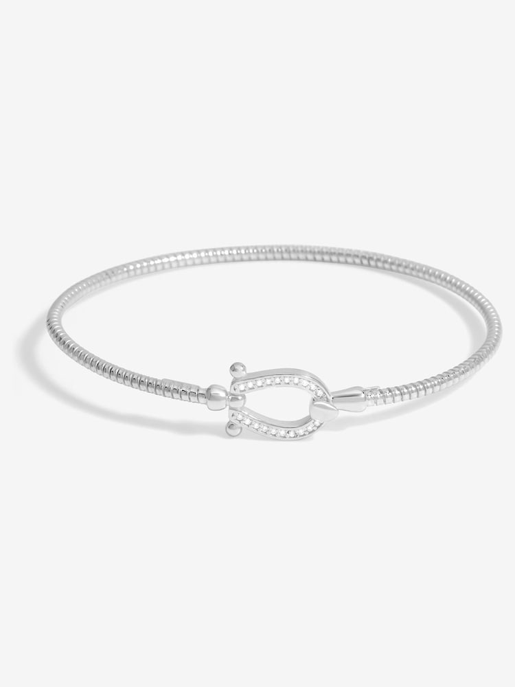 Simply Silver Silver Tone 925 Polished Adjustable Snaffle Bracelet - Image 3 of 3