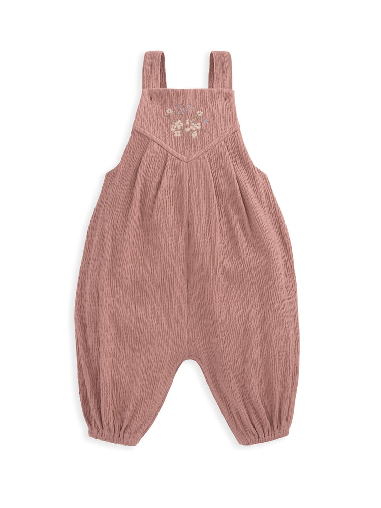 Conjunto de peto y bodi de algodón 100% con efecto arrugado en rosa de Mamas & Papas - Imagen 4 de 4 Conjunto de peto y bodi de algodón 100% con efecto arrugado en rosa de Mamas & Papas - Imagen 4 de 4