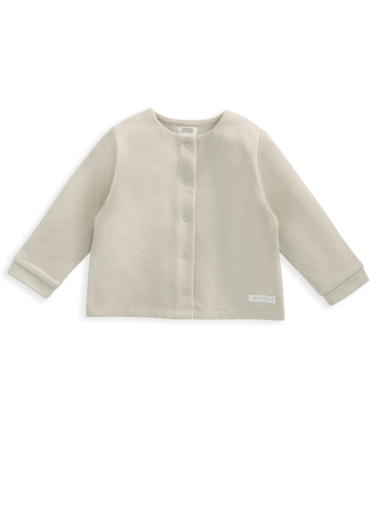 Mamas & Papas 100% Cotton Duckling Brown Jersey Jachetă Body And Colanți Set - Image 8 of 10