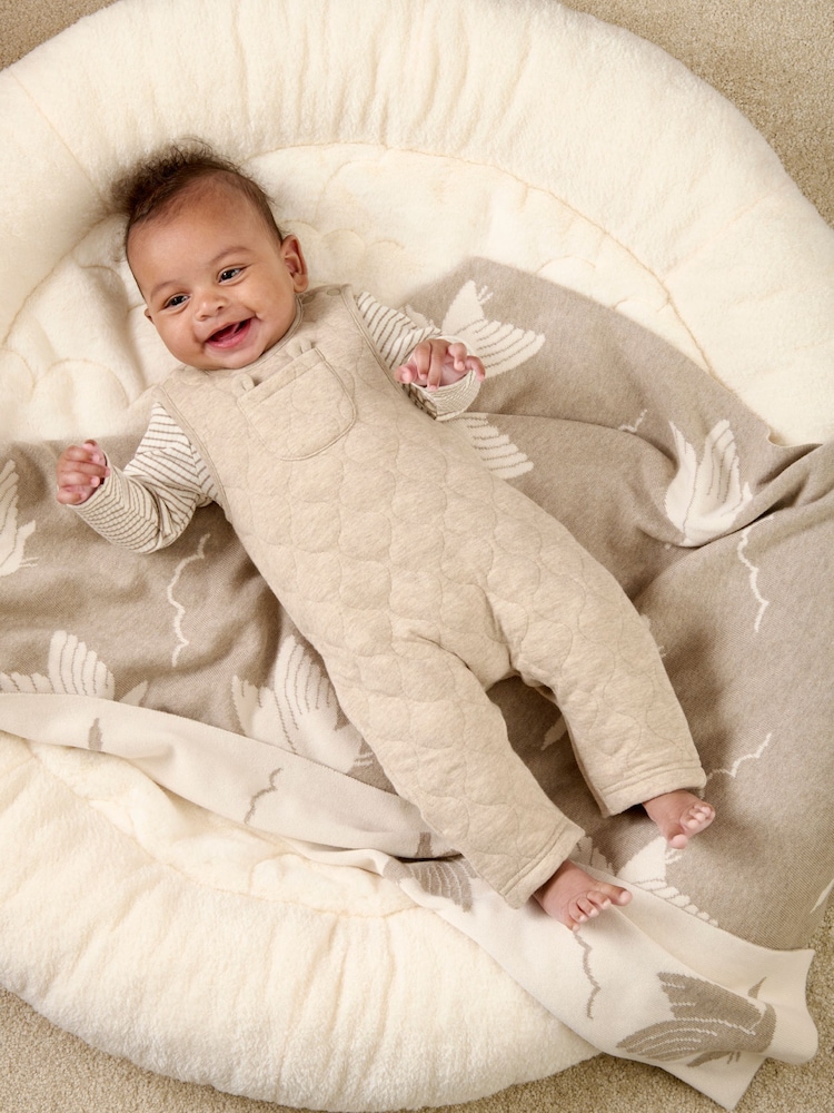 Mamas & Papas gesteppte braune Latzhose und Bodysuit im Set mit Bärenohren - Bild 1 von 8 Mamas & Papas gesteppte braune Latzhose und Bodysuit im Set mit Bärenohren - Bild 1 von 8