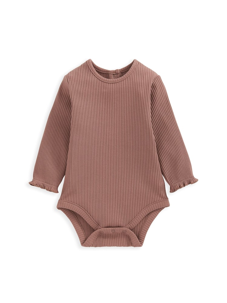 Mamas & Papas Pink Floral Corduroy Dungarees And Bodysuit Set - Image 5 of 5