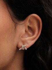 Mood Gold Tone Crystal Love Heart Mixed Earrings Pack of 3 - Image 2 of 6