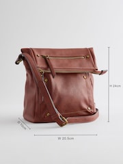 Marrón tostado - Bolso messenger lavado - Imagen 4 de 10