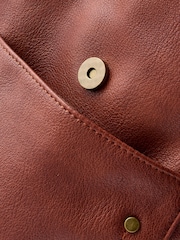 Marrón tostado - Bolso messenger lavado - Imagen 8 de 10